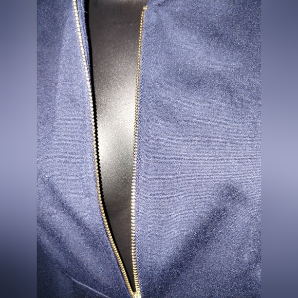 Calvin Klein sleeveless navy dress, size 8, great condition, gold zipper - Picture 9 of 12